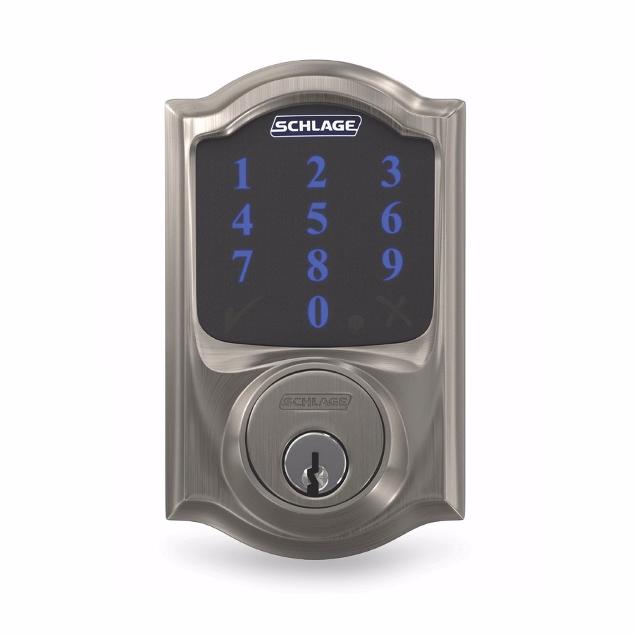 Το Schlage Connect Smart Deadbolt, με δυνατότητα Z-Wave Plus λειτουργεί με σύστημα ασφαλείας Ring Alarm